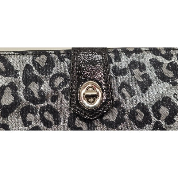 Coach Ocelot Leopard Print iPad Tablet Business Tech Case Black & Silver F61359 - Picture 6 of 9